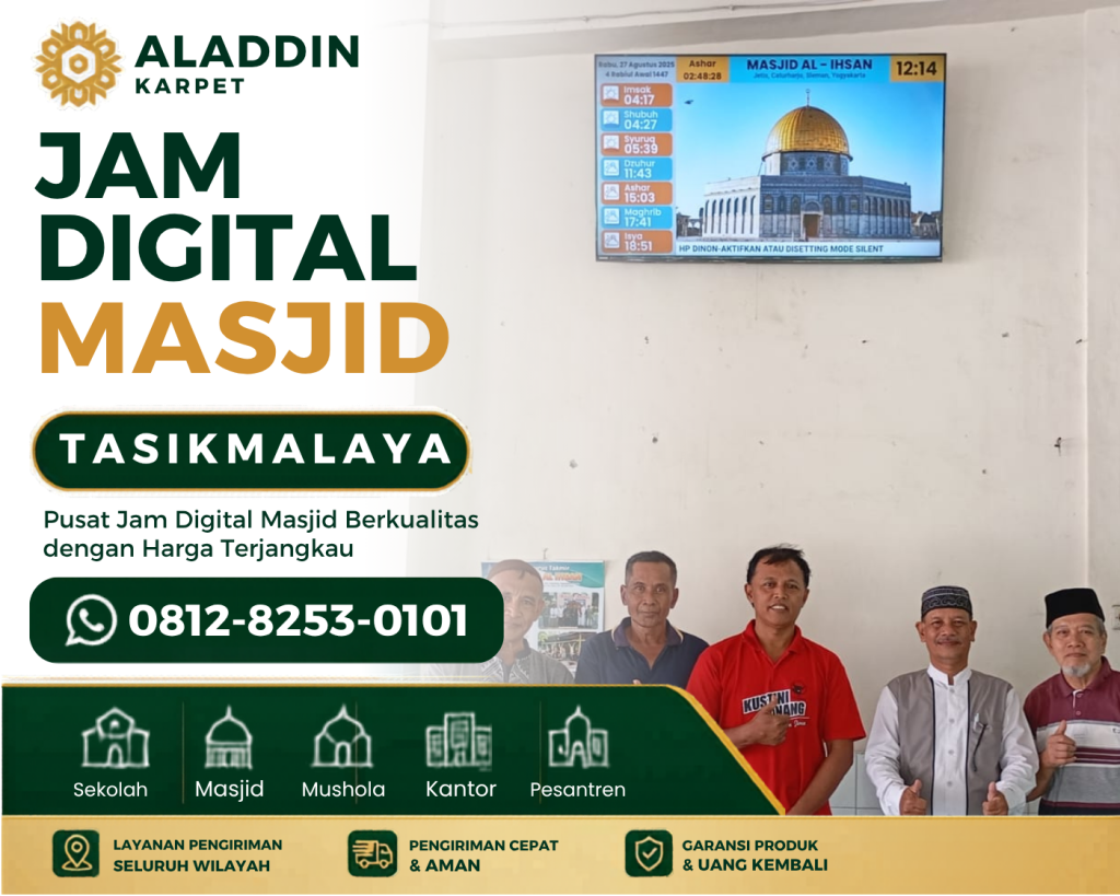 Toko Jam Digital Masjid Tasikmalaya untuk Mendukung Informasi Ibadah yang Lebih Akurat